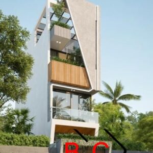 Mẫu  nhà phố hướng nắng 4 tầng KT 4.5X20