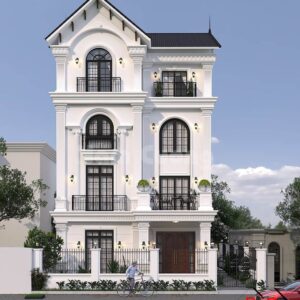 mẫu nhà ống 4 tầng đẹp theo xu hướng năm 2023