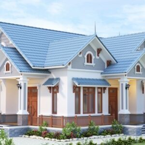 nhà cấp 4 mái thái 3 phòng ngủ