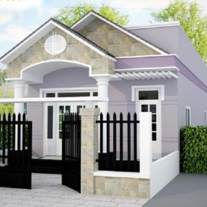 Tư vấn thiết kế mẫu nhà cấp 4 mái thái chữ L 110m2 tại Hải Phòng NDNC4154