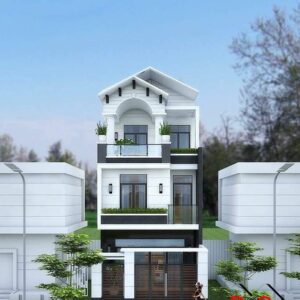 Mẫu nhà phố kiểu hiện đại 3 tầng KT 7x16