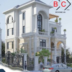 Mẫu nhà phố kiểu pháp 4 tầng