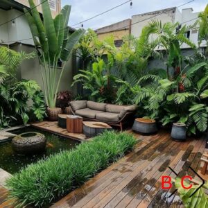 Thiết kế mẫu sân vườn M1